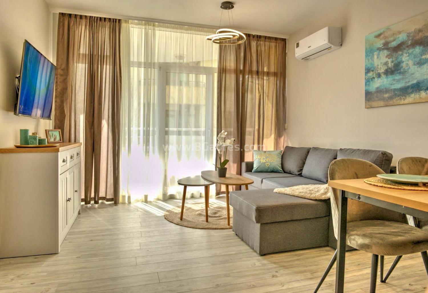 Квартира с новой меблировкой у моря І №3417