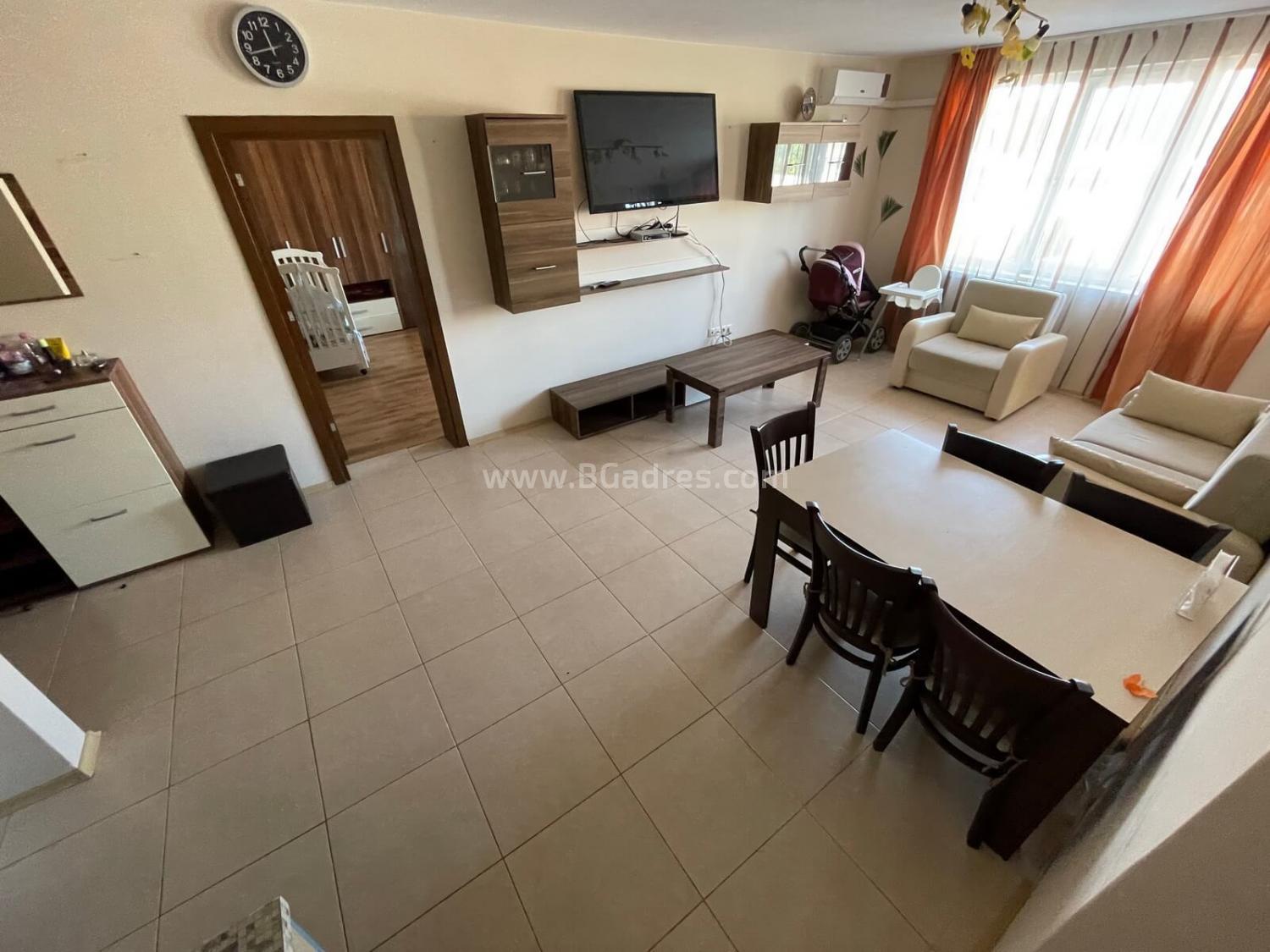 Große Drei-Zimmer-Wohnung in Ravda I №2525