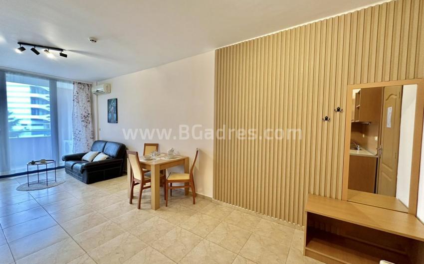 Furnished apartment with a low fee in Sunny Beach